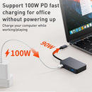 NÖRDIC 5 ports USB-C hubb 3xUSB-A 3.1 5Gbps 1xUSB-C 480Mbps 1xUSB-C PD 90W