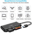 NÖRDIC USB-A Kortläsare 7 Slot 1xCF, 2xSD, 2xMicroSD, 1xMS, 1xXD UHS-I