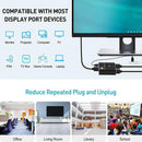 NÖRDIC 8K30Hz Displayport switch 2 till 1 och splitter 1 till 2, 4K120hz