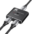 NÖRDIC 8K30Hz Displayport switch 2 till 1 och splitter 1 till 2, 4K120hz