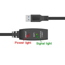 NÖRDIC Active 15m USB3.1 extension cable 5Gbps USB A male to female for Xbox, PS5, Oculus, printer, scanner, Playstation, VR USB Extension cable