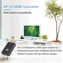 NÖRDIC Aktiv adapter Displayport1.2 hane till HDMI1.4b hona 4K 60Hz Eyefinity svart