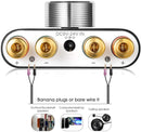 NÖRDIC Bluetooth 5.0 Stereo amplifier digital Audio Class D amplifier 2x50W AUX/USB/BT silver