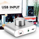 NÖRDIC Bluetooth 5.0 Stereo amplifier digital Audio Class D amplifier 2x50W AUX/USB/BT silver