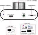 NÖRDIC Bluetooth 5.0 Stereo amplifier digital Audio Class D amplifier 2x50W AUX/USB/BT silver