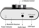 NÖRDIC Bluetooth 5.0 Stereo amplifier digital Audio Class D amplifier 2x50W AUX/USB/BT silver