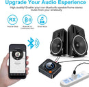 NÖRDIC Bluetooth 5.1 receiver, with NFC, TF card slot, 3.5mm AUX/RCA, Low latency wireless audio adapter for home music streaming stereo system