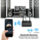 NÖRDIC Bluetooth 5.2 wireless transmitter dual link receiver DAC Qualcomm aptXLL aptX HD 3.5mm AUX RCA optical