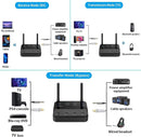 NÖRDIC Bluetooth 5.2 wireless transmitter dual link receiver DAC Qualcomm aptXLL aptX HD 3.5mm AUX RCA optical