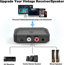 NÖRDIC Bluetooth Receiver 5.3 RCA 3.5mm AUX with NFC MicroSD Card USB Memory