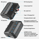 NÖRDIC Bluetooth Receiver 5.3 RCA 3.5mm AUX with NFC MicroSD Card USB Memory