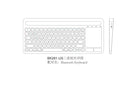 NÖRDIC Bluetooth Tangentbord med Pekplatta, US layout 78 tangenter