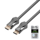 NÖRDIC CERTIFIED CABLES 1m Ultra High Speed HDMI 2.1 8K 60Hz 4K 120Hz 48Gbps Dynamic HDR eARC VRR Nylon Braided Cable Gold Plated