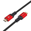 NÖRDIC CERTIFIED CABLES 2m HDMI 2.1 Ultra High Speed 8K 4K 60Hz 120Hz 48Gbps Dynamic HDR eARC Game Mode VRR Dolby ATMOS nylon braided gold plated