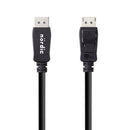NÖRDIC CERTIFIED CABLES 3m nylon braided DisplayPort Cable 1.4 UHD 8K60Hz 4K144Hz HBR3 32.4Gbps 10-bit HDR PVC