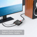 NÖRDIC DAC digital to analog converter 192KHz Digital Toslink and Coaxial to Analog L/R and 3.5mm stereo with bass and volume control