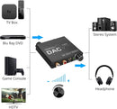 NÖRDIC DAC digital to analog converter 192KHz Digital Toslink and Coaxial to Analog L/R and 3.5mm stereo with bass and volume control