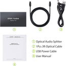 NÖRDIC Optical S/PDIF Toslink 1 to 4 Splitter 192kHz