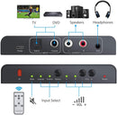 NÖRDIC Digital to analog converter 1x optical SPDIF and 1x Coaxial Toslink to analog L/R with remote control