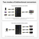 NÖRDIC Displayport 3 till 1 switch eller 1 till 3 splitter DP1.4 8K30Hz 4k120Hz 32.4Gbps