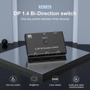 NÖRDIC Displayport 3 till 1 switch eller 1 till 3 splitter DP1.4 8K30Hz 4k120Hz 32.4Gbps
