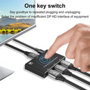 NÖRDIC Displayport 3 till 1 switch eller 1 till 3 splitter DP1.4 8K30Hz 4k120Hz 32.4Gbps