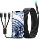NÖRDIC Endoscope Camera for mobile phone with light, 1080P HD, 8 LED lights, waterproof IP67, no WiFi required, Android and iOS