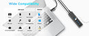 NÖRDIC GEN 3.2 USB-C och USB-A powered Hubb 7ports 3x10Gbps 4x5Gbps 1m kabel individuell switch