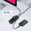 NÖRDIC Gen2 3.2 USB-A 4ports Powered Hub 10Gbps 1m cable individual switch