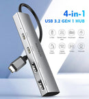 NÖRDIC Gen2 3.2 USB-C 4-port Hub 10Gbps 20cm cable 2xUSB-A 2xUSB-C