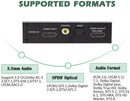 NÖRDIC HDMI Extractor 4K60Hz HDMI to HDMI + Optical Toslink + Coaxial + 3.5mm Audio + 7.1CH HDMI Support for eARC / ARC HDR Dolby ATMOS
