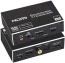 NÖRDIC HDMI Extractor 4K60Hz HDMI to HDMI + Optical Toslink + Coaxial + 3.5mm Audio + 7.1CH HDMI Support for eARC / ARC HDR Dolby ATMOS