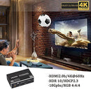 NÖRDIC HDMI Extractor 4K60Hz HDMI to HDMI + Optical Toslink + Coaxial + 3.5mm Audio + 7.1CH HDMI Support for eARC / ARC HDR Dolby ATMOS