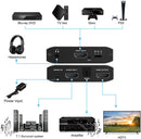 NÖRDIC HDMI Extractor HDMI to HDMI, Toslink and 3.5mm audio 4K 60Hz Dolby 3D 7.1CH Dolby ATMOS HDR HDCP2.2 RGB 8:8:8
