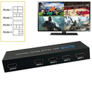NÖRDIC HDMI scaler switch 4 to 1 with Multiviewer 4K30hz HDCP1.4