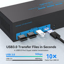 NÖRDIC KVM Switch 3 to 3, 4xUSB3.0 2xDP 1xHDMI 8K30Hz with wireless control