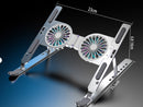 NÖRDIC Laptop stand for desk with fan 9-15.6 inches