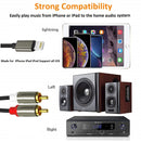 NÖRDIC Lightning (not MFI) to RCA audio cable 2m