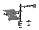 NÖRDIC Monitor Arm and Laptop Holder for 17-32" Monitor 9 kg Laptop 10-15.6" Mount