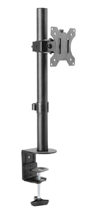 NÖRDIC Monitor arm table mount for 1 monitor 13-32 with adjustable height, rotatable and tiltable, steel, black, screen mount VESA 75 and 100