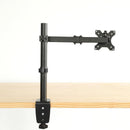 NÖRDIC Monitor arm table mount for 1 monitor with adjustable arm, rotatable and tiltable, steel, black, screen mount