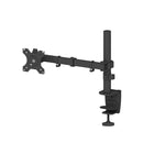 NÖRDIC Monitor arm table mount for 1 monitor with adjustable arm, rotatable and tiltable, steel, black, screen mount