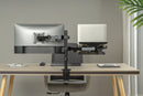 NÖRDIC Monitorarm och bärbar datorhållare monitor 13-27" 8kg bärbar 15,6" monitorfäste