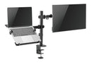 NÖRDIC Monitorarm och bärbar datorhållare monitor 13-27" 8kg bärbar 15,6" monitorfäste