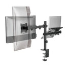 NÖRDIC Monitorarm och bärbar datorhållare monitor 13-27" 8kg bärbar 15,6" monitorfäste