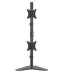 NÖRDIC Monitor arm table stand for double screens 17-32 inches in steel, tiltable, rotatable and swivel, black, screen mount