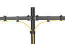 NÖRDIC Monitor arm table stand in steel for double screens 17-32 inches, tiltable and rotatable black screen mount