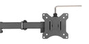 NÖRDIC Monitor arm table stand in steel for double screens 17-32 inches, tiltable and rotatable black screen mount