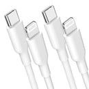 NÖRDIC Non MFI Lightning to USB C cable for iPhone, iPad and iPod white 50cm