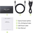 NÖRDIC Optical S/PDIF Toslink 1 to 4 Splitter 192kHz